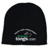 black beanie hat with Midwest Tong's logo